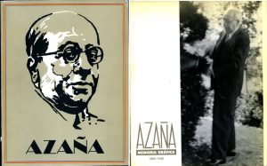 Cubiertas de los catálogos de la “Exposiciones Azaña” en Madrid y Alcalá (1990).
