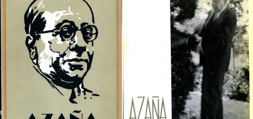 Cubiertas de los catálogos de la “Exposiciones Azaña” en Madrid y Alcalá (1990).