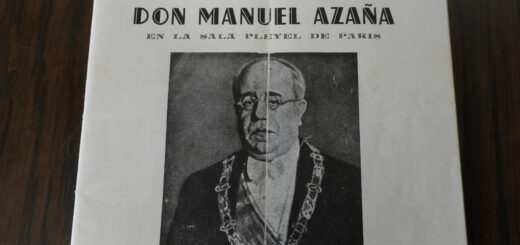 Homenaje en Francia a Manuel Azaña, en 1947