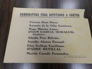 Candidatura para las elecciones legislativas 1933