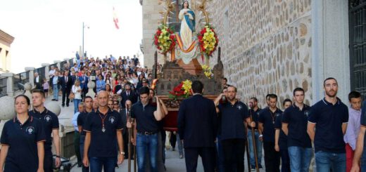 Procesión de la Hermandad de Nuestra Señora Santa María del Alcázar en 2016.