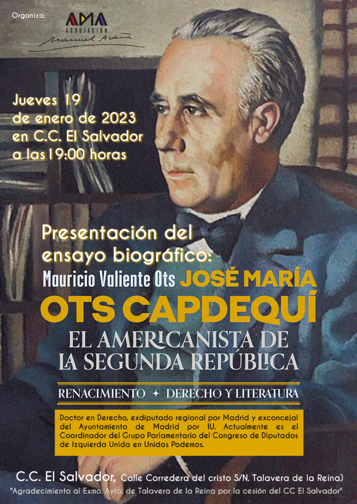 ensayo biográfico de José Maria Ots Capdequí