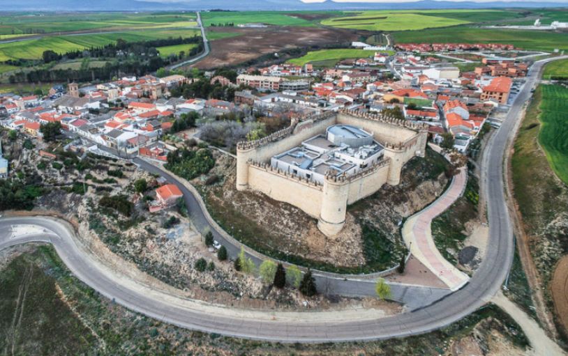 Vista aérea del Castillo de Maqueda / Foto: GIESE