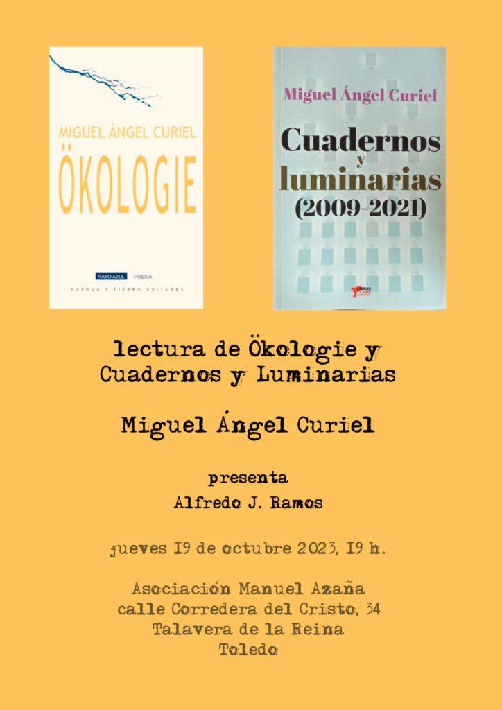 Presentación libros de Miguel Ángel Curiel