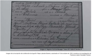 Mesegar certificado defunción