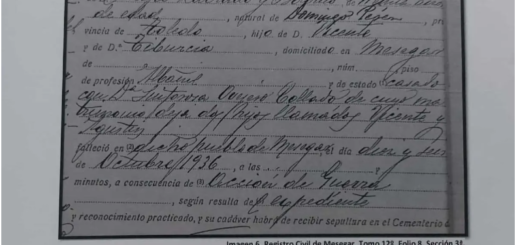 Mesegar certificado defunción