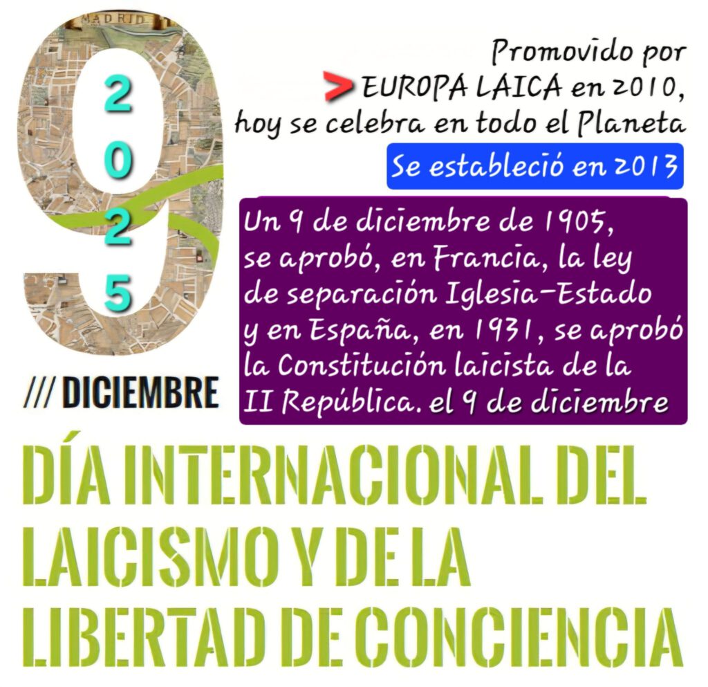 Día Internacional del Laicismo y de la Libertad de Conciencia