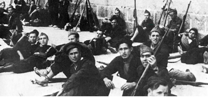 Cartel Conferencia Aspectos bélicos de la Guerra Civil en Talavera de la Reina. 15 de abril